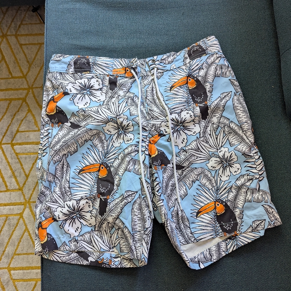 St. John's Bay Men's Tropical Print Swim Shorts